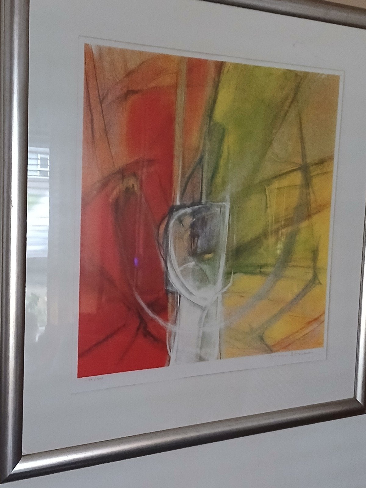 Abstracte kunstprint gesigneerd door Jeroen  Dercksen, Ophalen