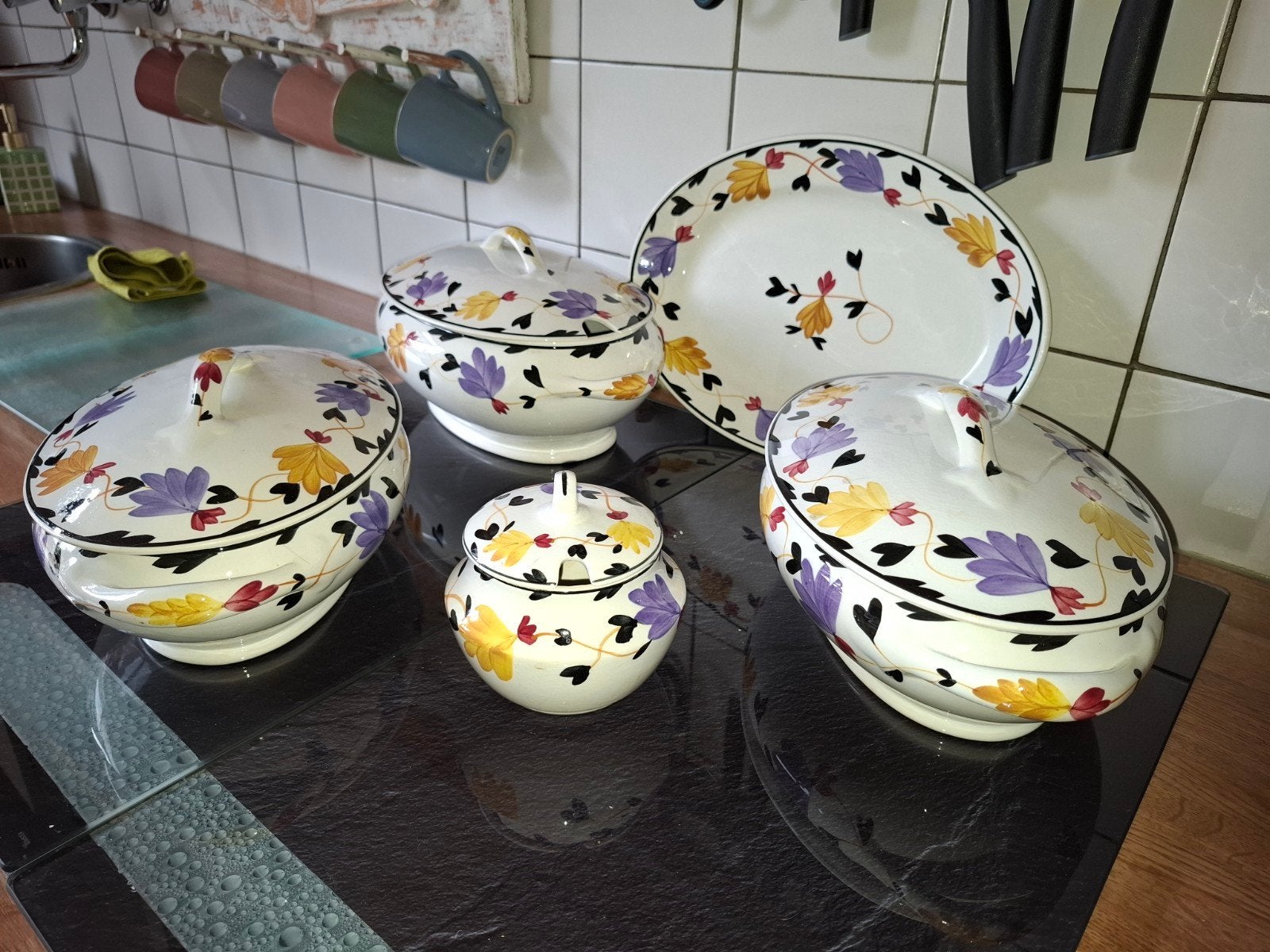 soepschalen, Ophalen