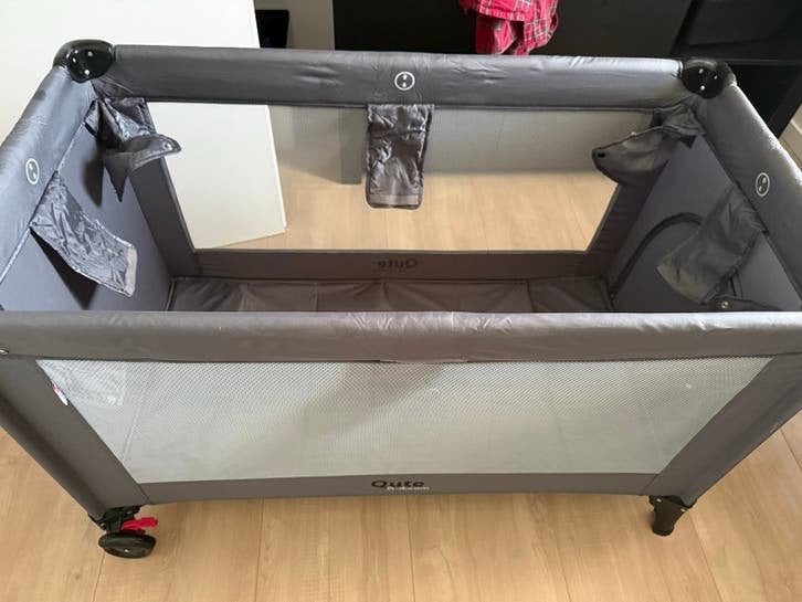 Qute Q-dream campingbed met matras, Ophalen, 190 cm of minder, Zo goed als nieuw, Eenpersoons