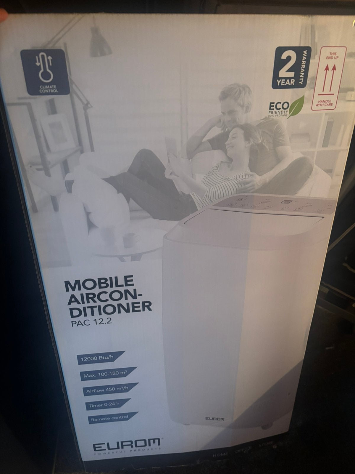 Mobiele Airco 12000 BTU, Koelen en Ontvochtigen, Timer, 3 snelheden of meer, Ophalen of Verzenden