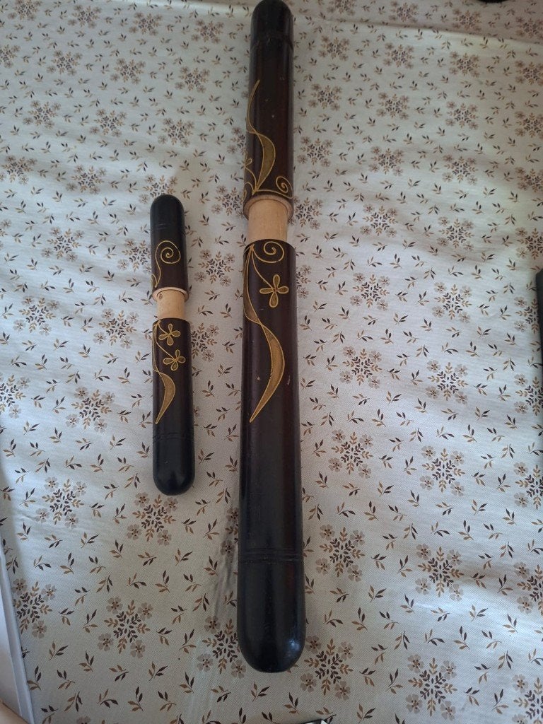 vintage brei- en haakkoker, Ophalen, Gebruikt