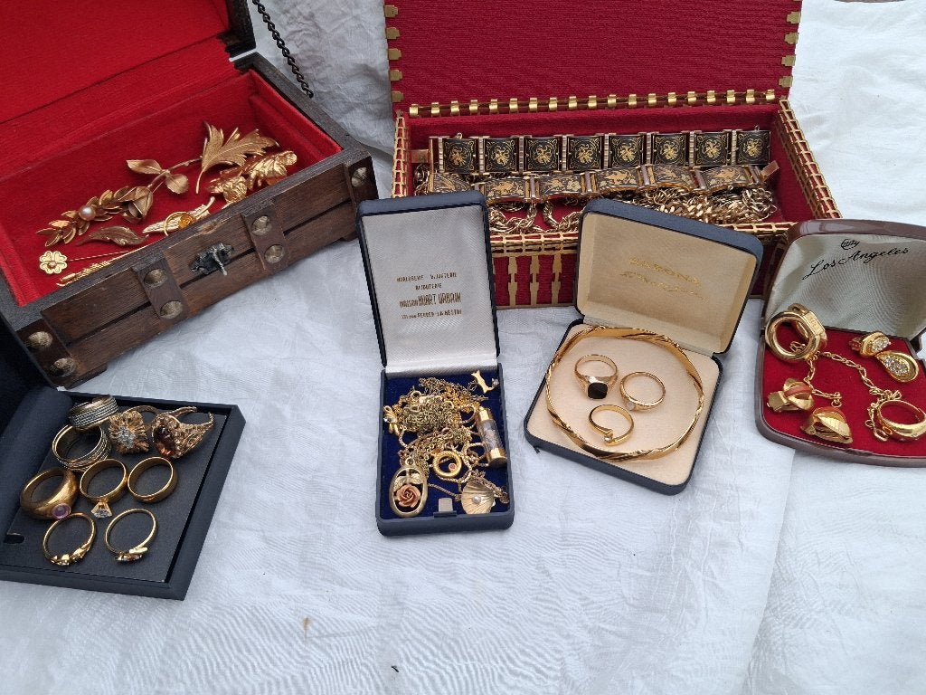 Lot antieke sieraden, Sieraden, Tassen en Uiterlijk, Antieke sieraden, Verzenden, Overige materialen, Overige typen