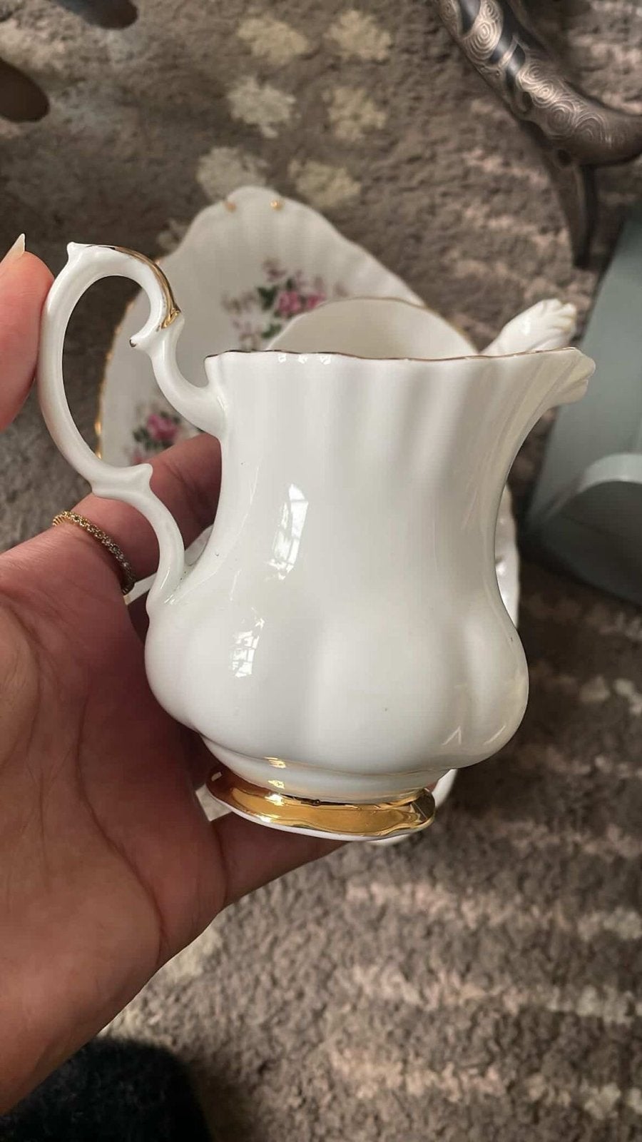 Vintage porseleinen theeservies - Royal Albert & Hutschenreu, Ophalen of Verzenden