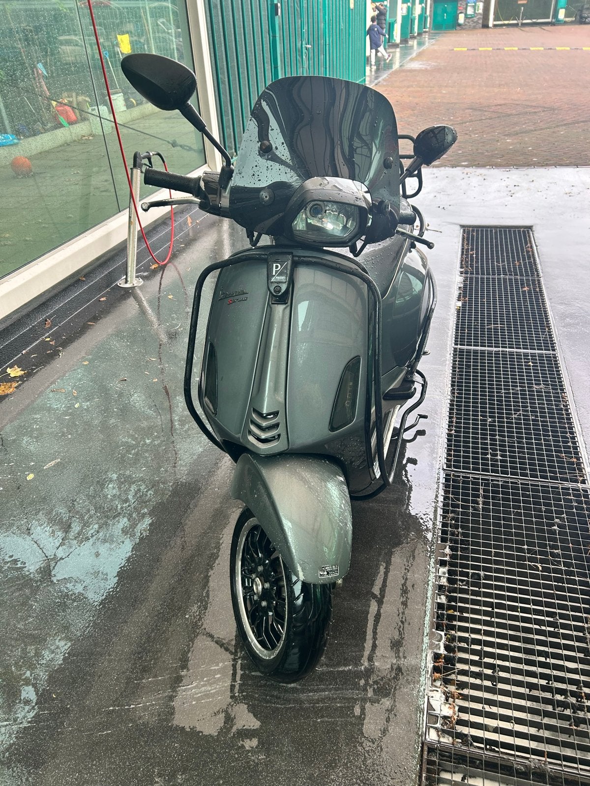 Vespa Sprint 4-takt 2016 - Matgrijs - 20.800 km, Ophalen, Gebruikt, Maximaal 45 km/u, Vespa S