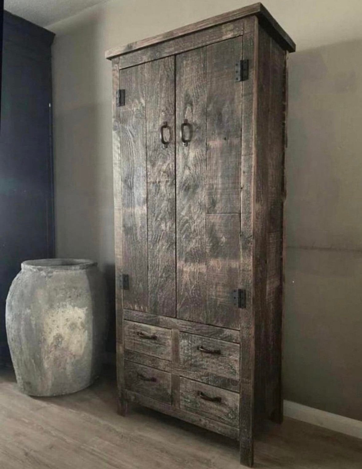 ~Stoer Sober Landelijk Houten Buffetkast/Wandkast~, Ophalen of Verzenden, Nieuw