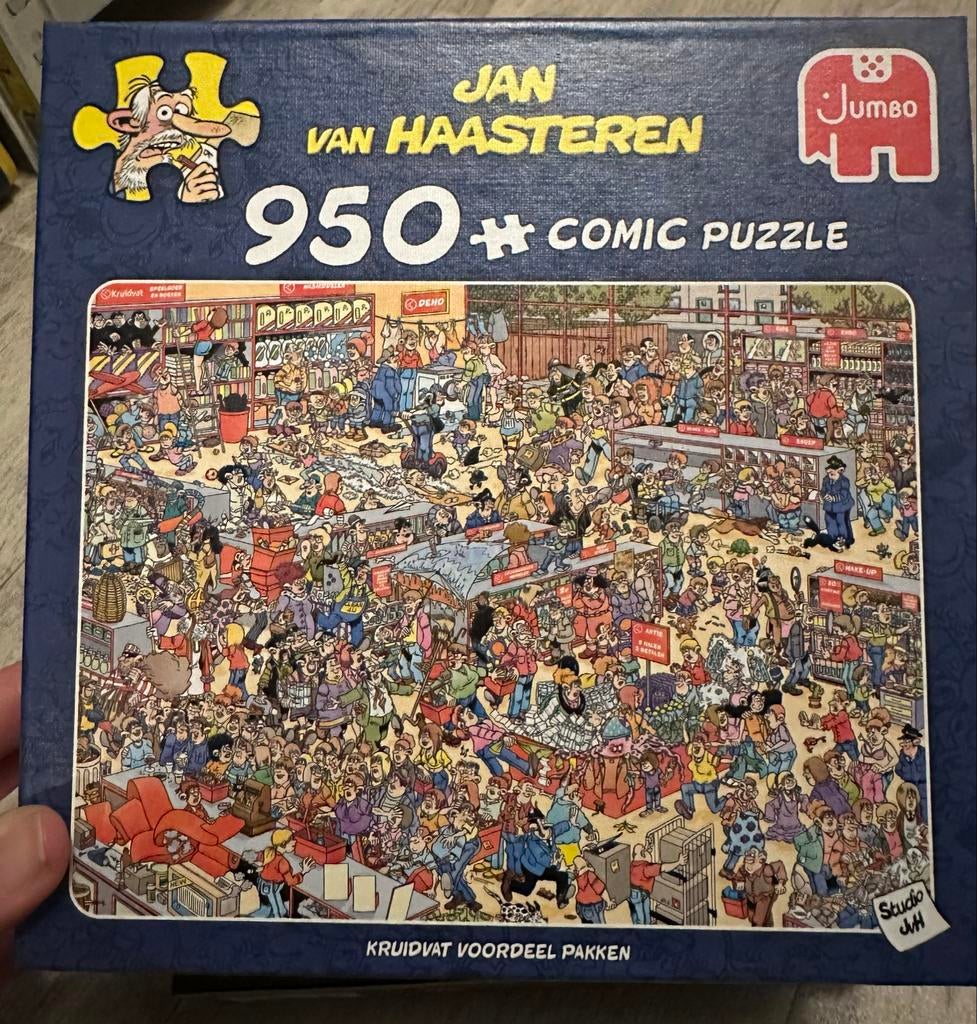 Jan van Haasteren Kruidvat Voordeel Pakken 950 stukjes, Ophalen of Verzenden, 500 t/m 1500 stukjes, Zo goed als nieuw, Legpuzzel