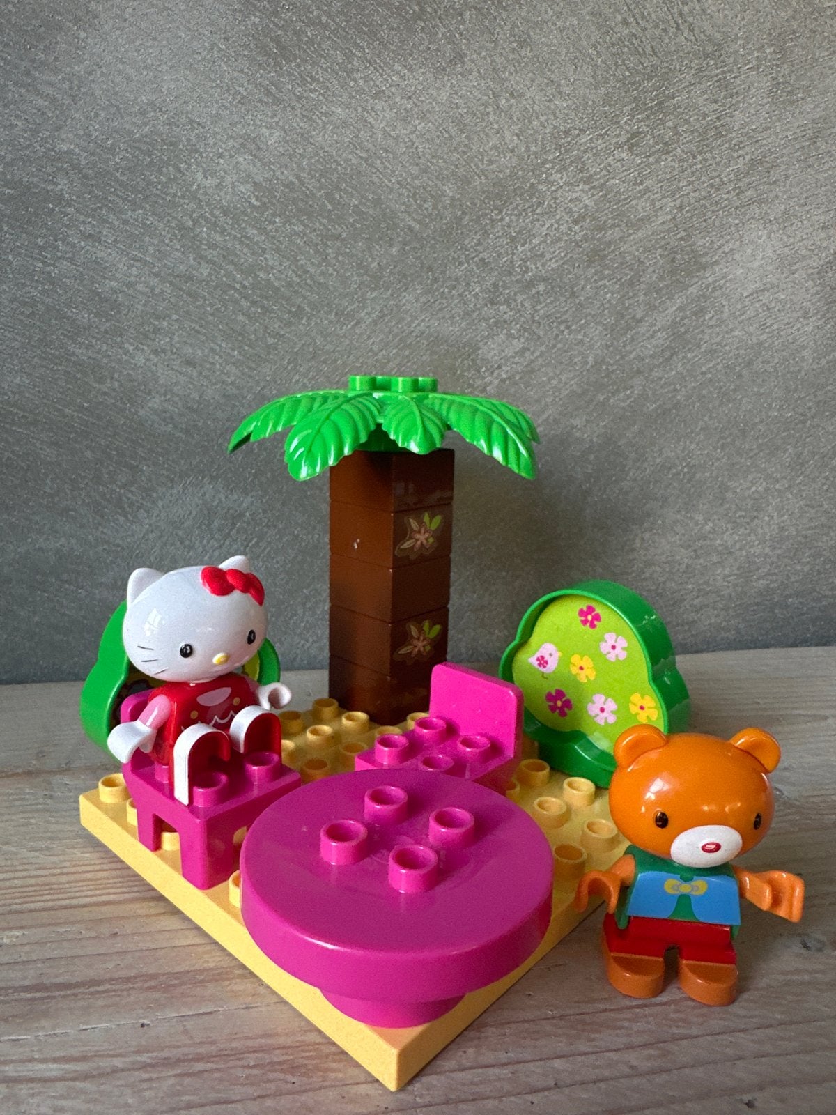 Hello Kitty en Beer Speelset - Bouwblokken, Ophalen of Verzenden, Gebruikt, Overige merken