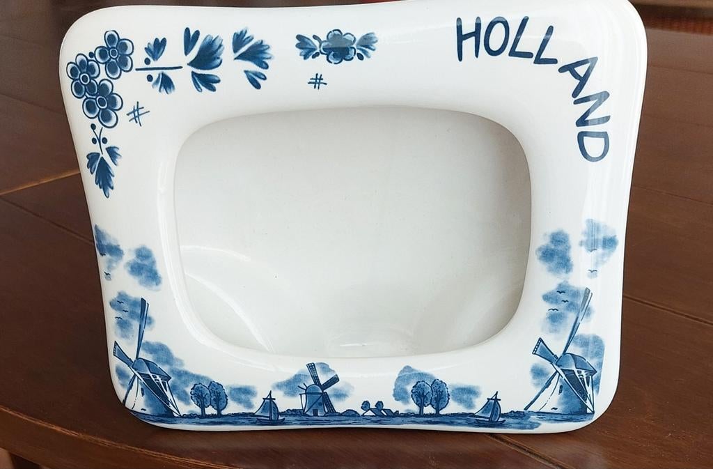 Delfts blauw fotolijstje, Ophalen, Zo goed als nieuw