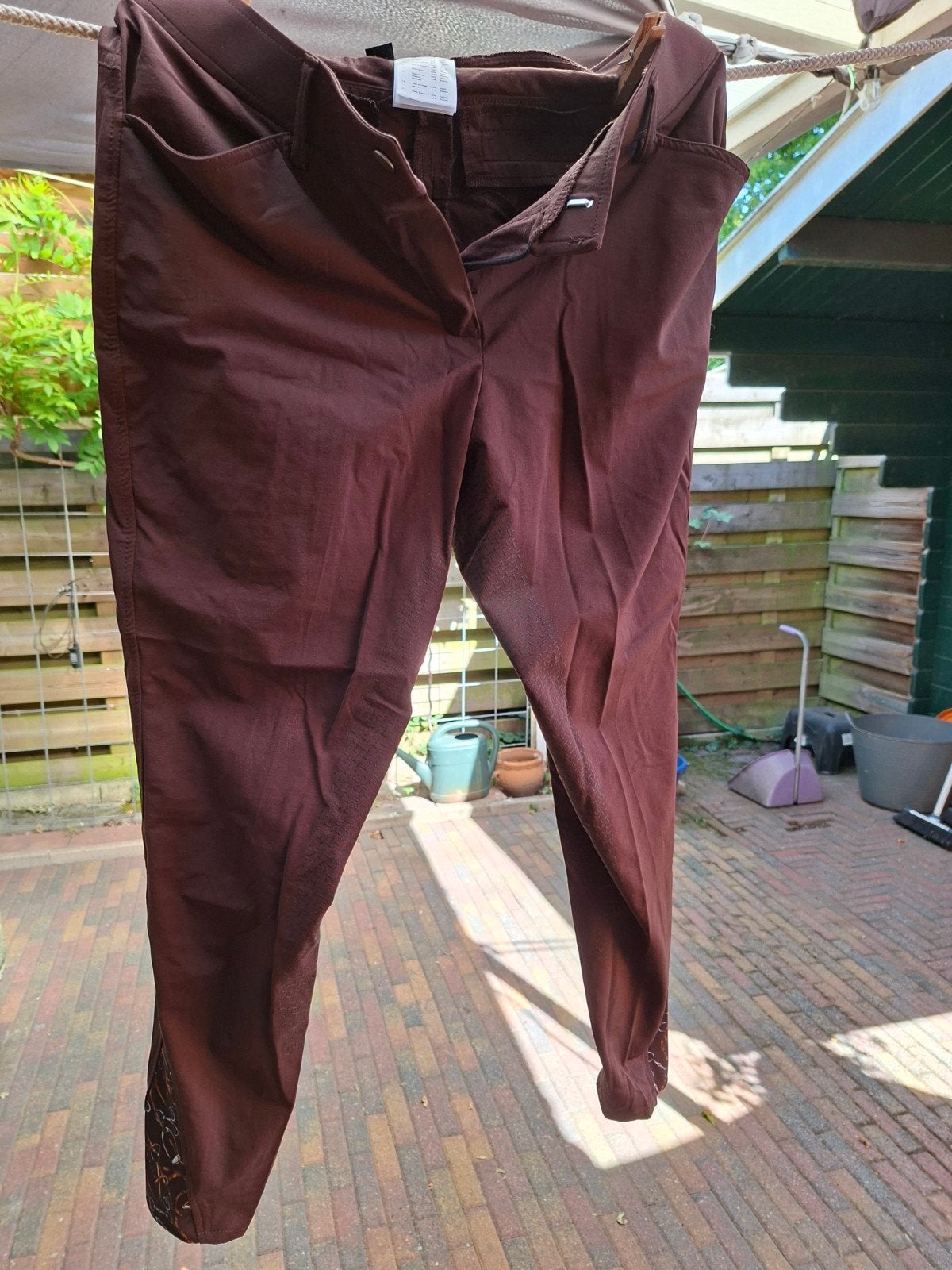 Te koop Hkm donker bruine rijbroek, Dieren en Toebehoren, Paardrijkleding, Ophalen of Verzenden, Nieuw, Dressuur, Onderkleding