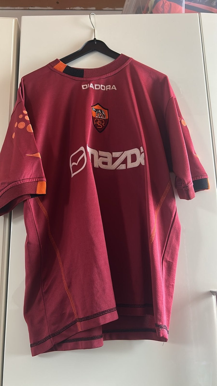 Vintage thuisshirt AS Roma 2003-2004-, Maat L, Ophalen of Verzenden, Zo goed als nieuw, Shirt