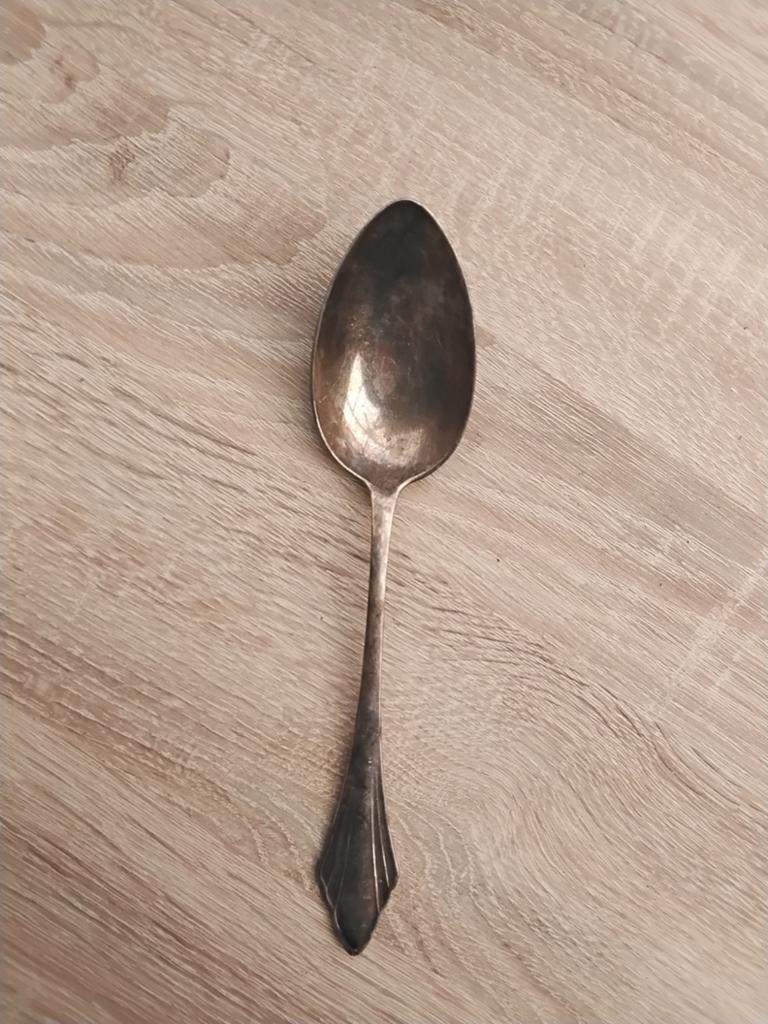 Antieke verzilverde lepel - Wellner, Antiek en Kunst, Ophalen