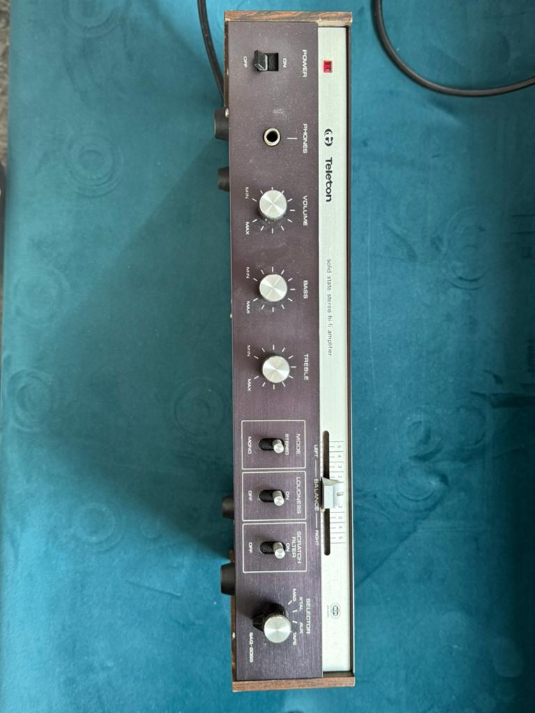Te koop versterker teleton., Overige merken, Gebruikt, Ophalen of Verzenden, Minder dan 60 watt