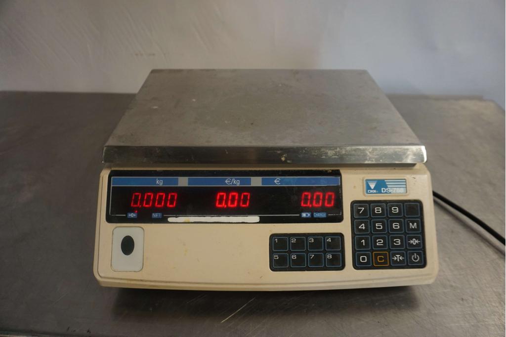 Winkelweegschaal, weegschaal DS-788, Gebruikt, Winkelweegschaal, 1 tot 500 gram, Niet ingevuld