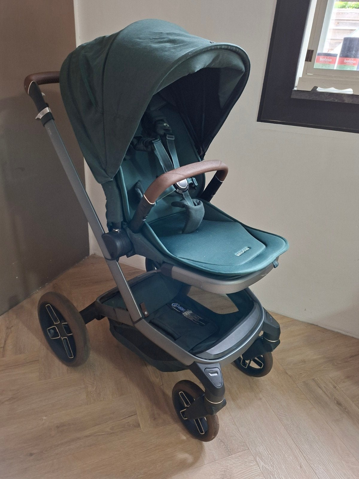 Maxi-Cosi Fame Twillic Green Kinderwagen, Gebruikt, Verstelbare duwstang, Maxi-Cosi, Ophalen