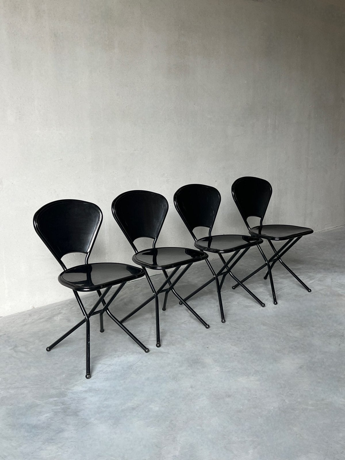 Set van 4 Niels Gammelgaard vouwstoelen, 1980, Ophalen, Zo goed als nieuw, Wit