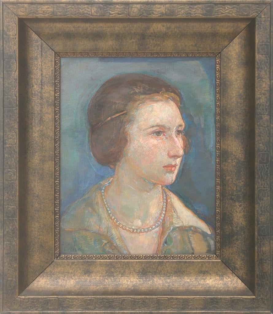 Sara Heijberg-Ledeboer Zelfportret Schilderij, Antiek en Kunst, Ophalen