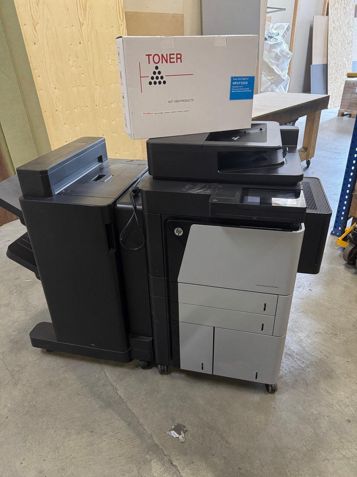 HP LaserJet Enterprise Flow MFP M830 Laserprinter, Computers en Software, Printers, Ophalen, Gebruikt, Faxen, All-in-one
