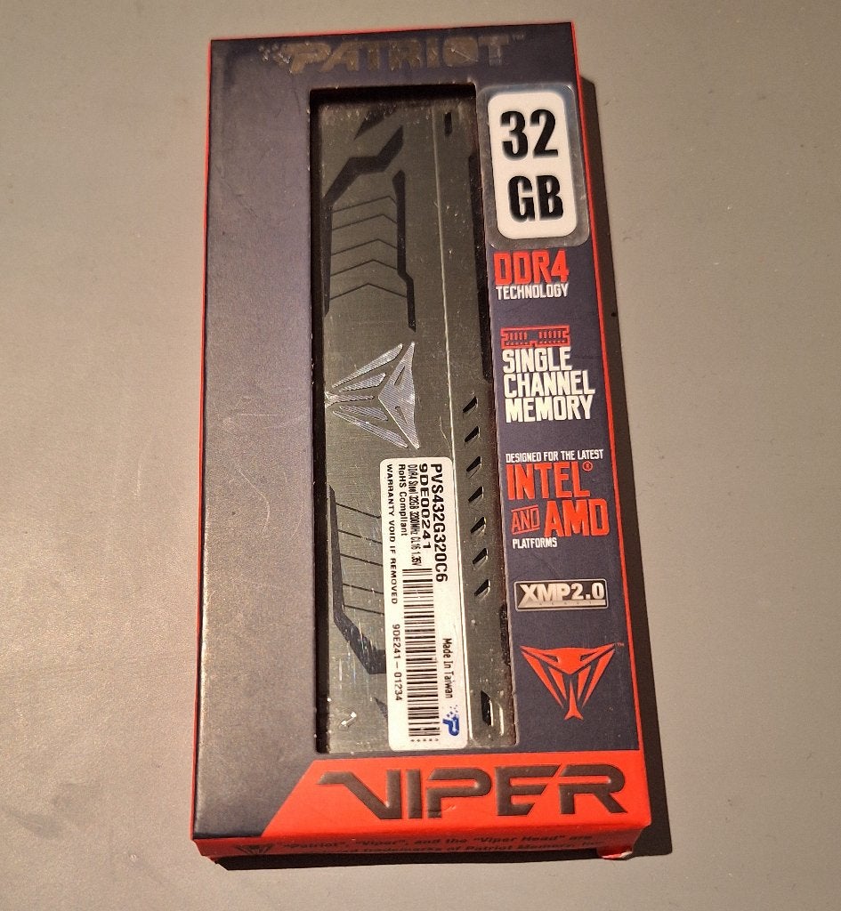 32 GB RAM DDR4, Computers en Software, RAM geheugen, 32 GB, DDR4, Nieuw, Ophalen of Verzenden