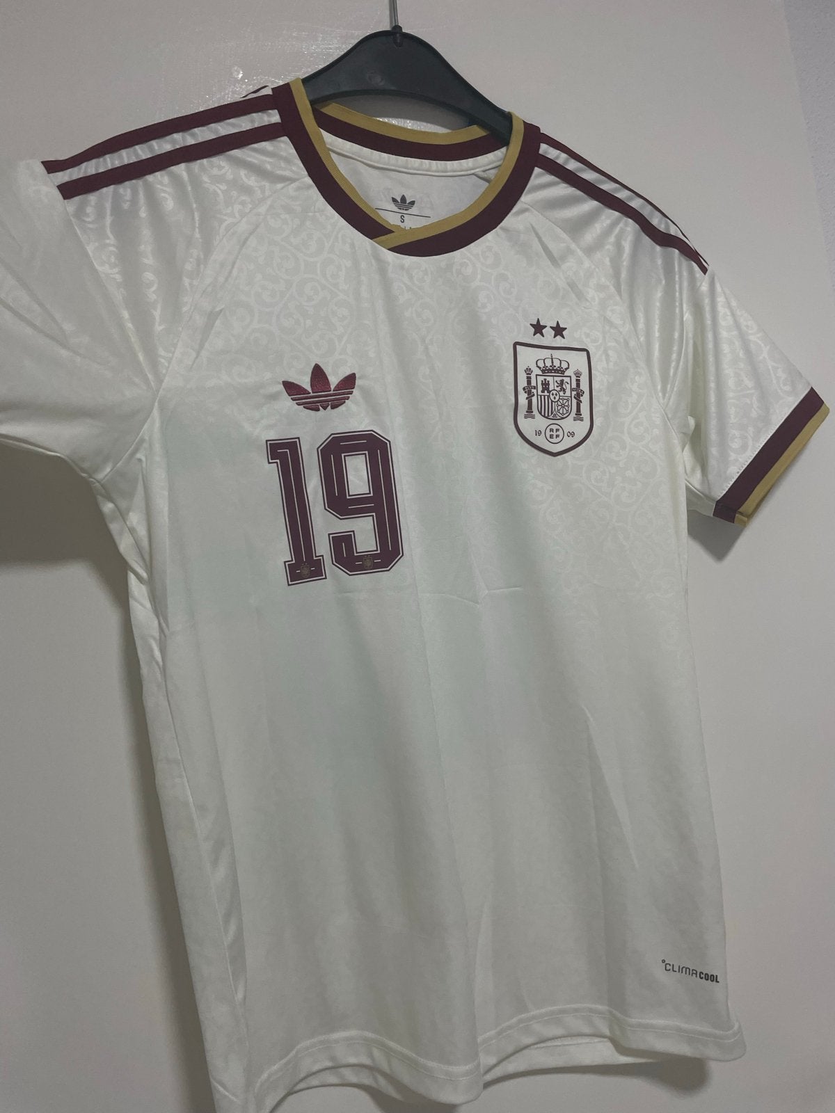 Spanje WK Shirt Maat S - Nieuw met Lamine Yamal 19, Verzenden, Wit, Nieuw, Voetbal