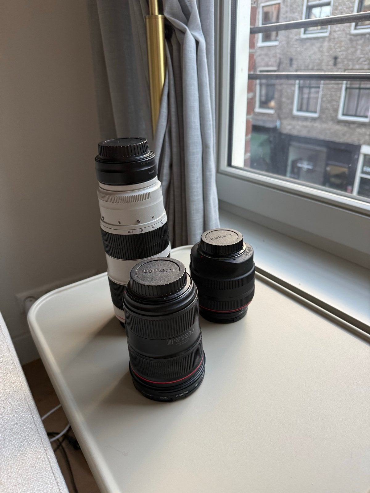 Canon EF lens bundel: 70-200mm, 35mm, 85mm - Uitstekende sta, Audio, Tv en Foto, Canon, Autofocus, Ophalen of Verzenden, Zo goed als nieuw