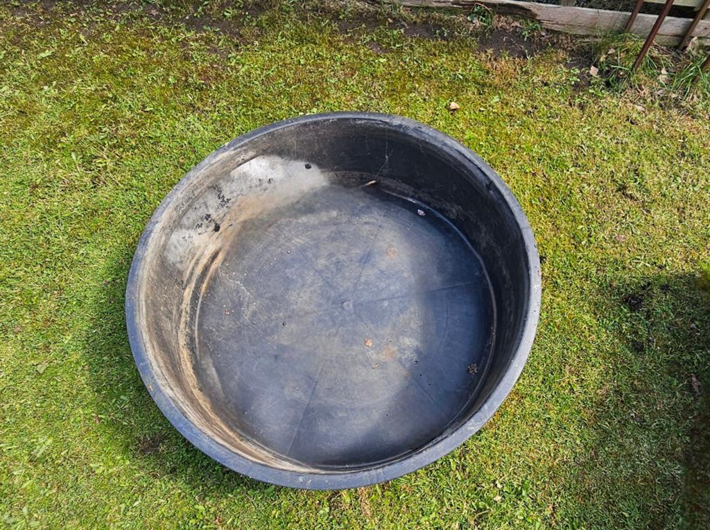Zwarte kunststof kuip 150cm doorsnede, Tuin en Terras, Ophalen, Gebruikt
