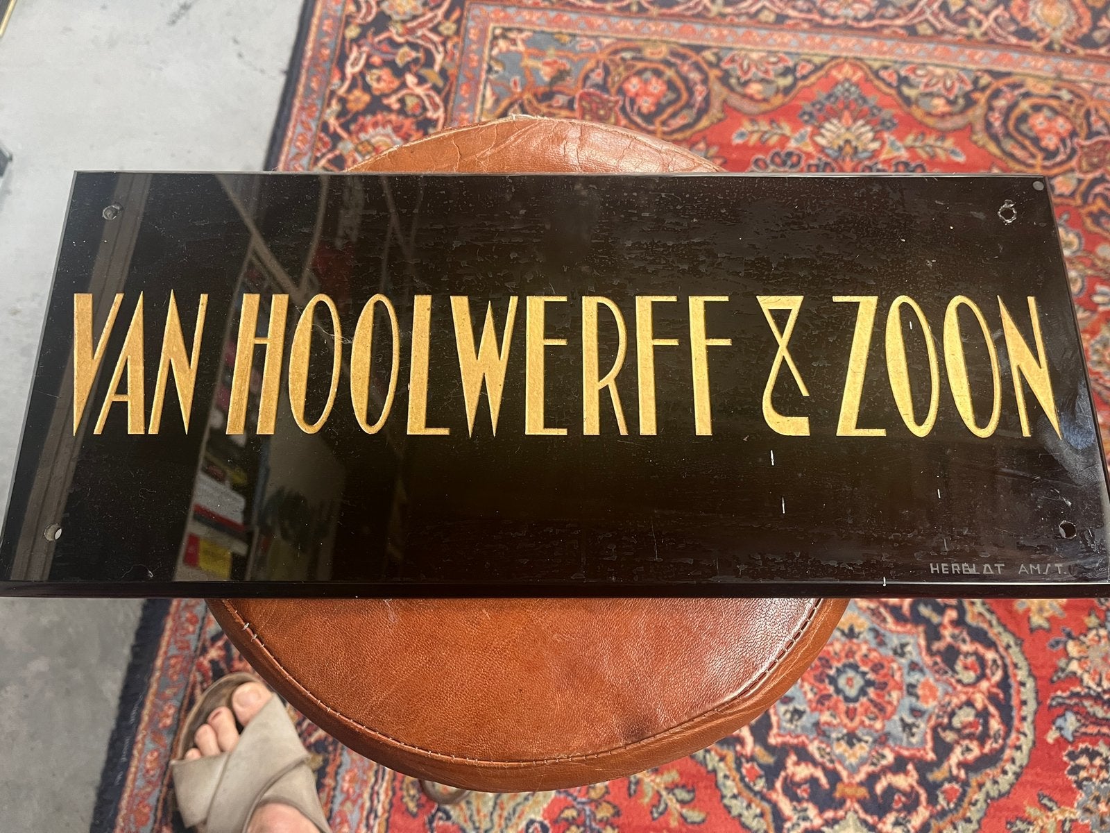Van hoolwerff @ zoon glasplaat, Ophalen of Verzenden