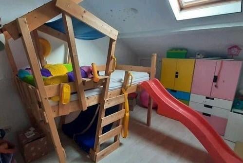 Hoogslaper met glijbaan Wicky, Ophalen, Gebruikt, Hoogslaper