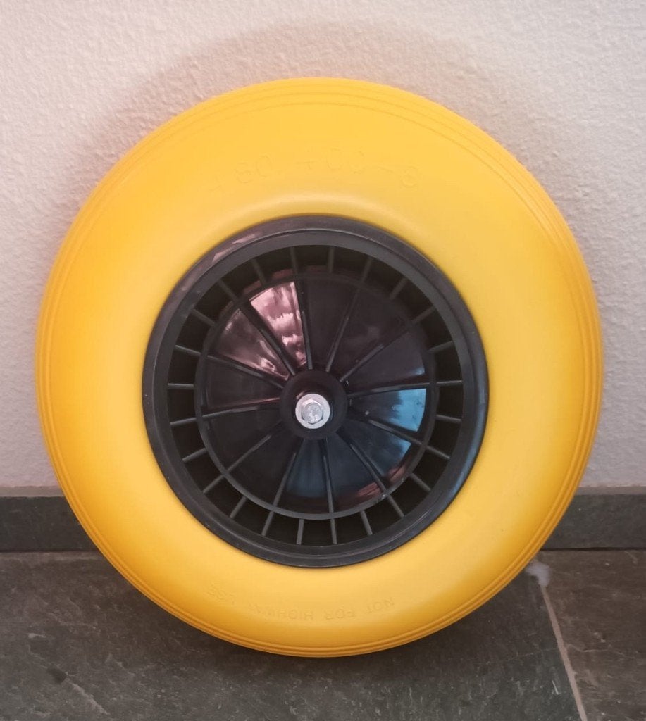 Nieuw Kruiwagen wiel met anti-lek band en asset, Nieuw, Ophalen of Verzenden, Nvt, Handmatig
