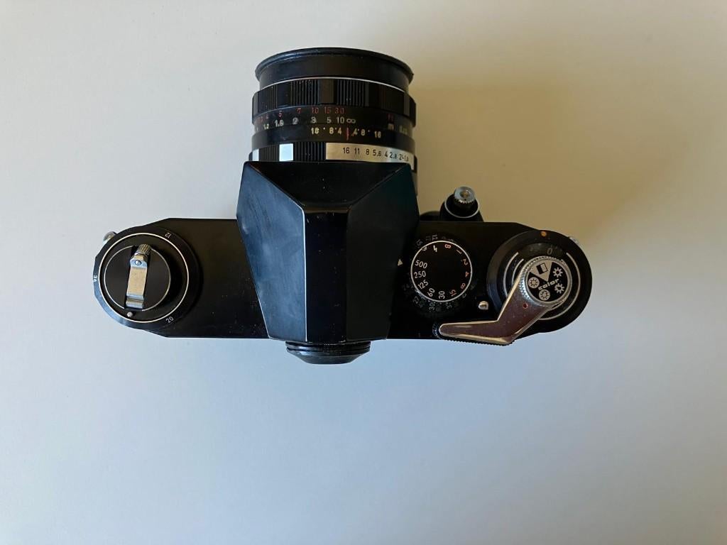 Pentor Super TL fotocamera met Metz flitser., Ophalen, Gebruikt, Spiegelreflex, Overige Merken