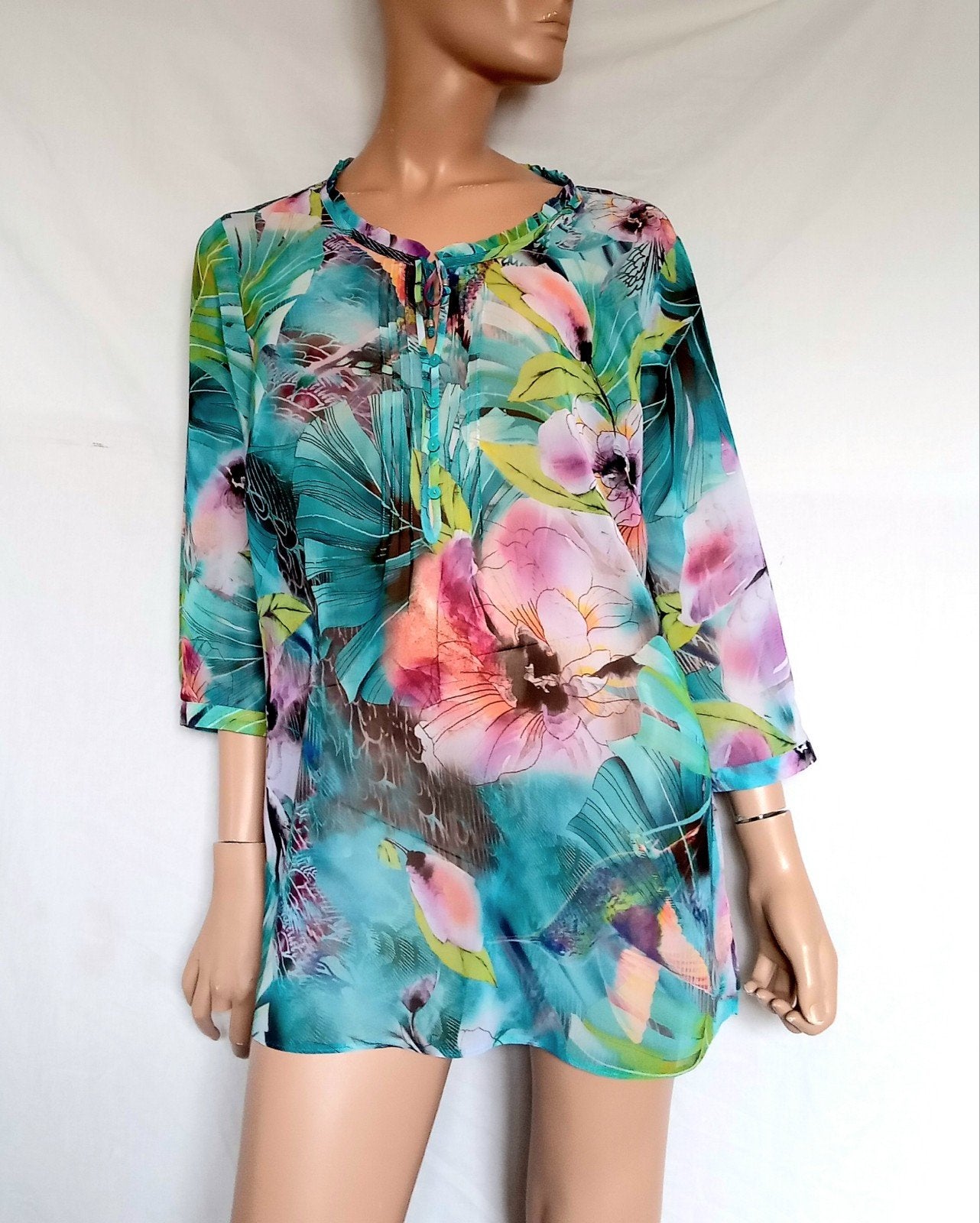 GERRY WEBER Blouse , Maat 42, Kleding | Dames, Ophalen of Verzenden, Zo goed als nieuw, Maat 42/44 (L), Overige kleuren