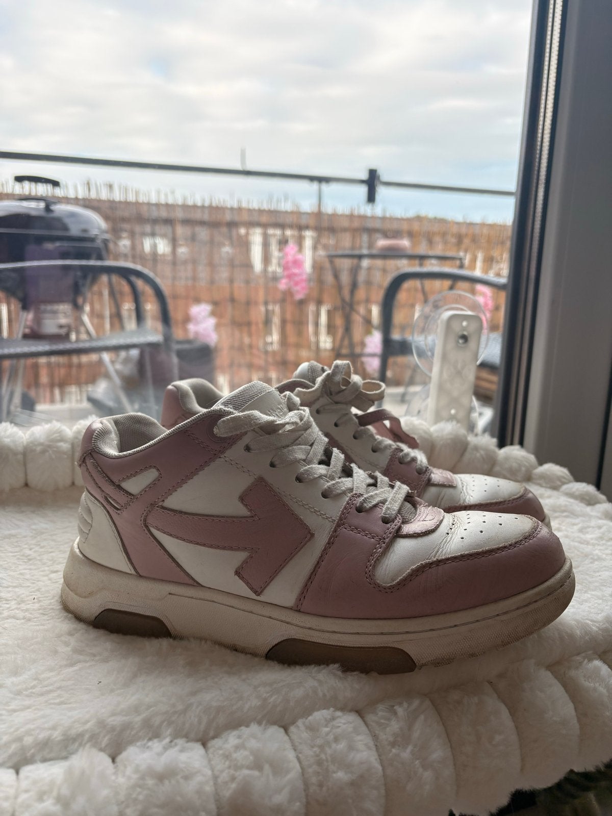 Off-White Out of Office Sneakers Roze/Wit Maat 40, Ophalen of Verzenden, Gedragen, Roze, Sneakers of Gympen