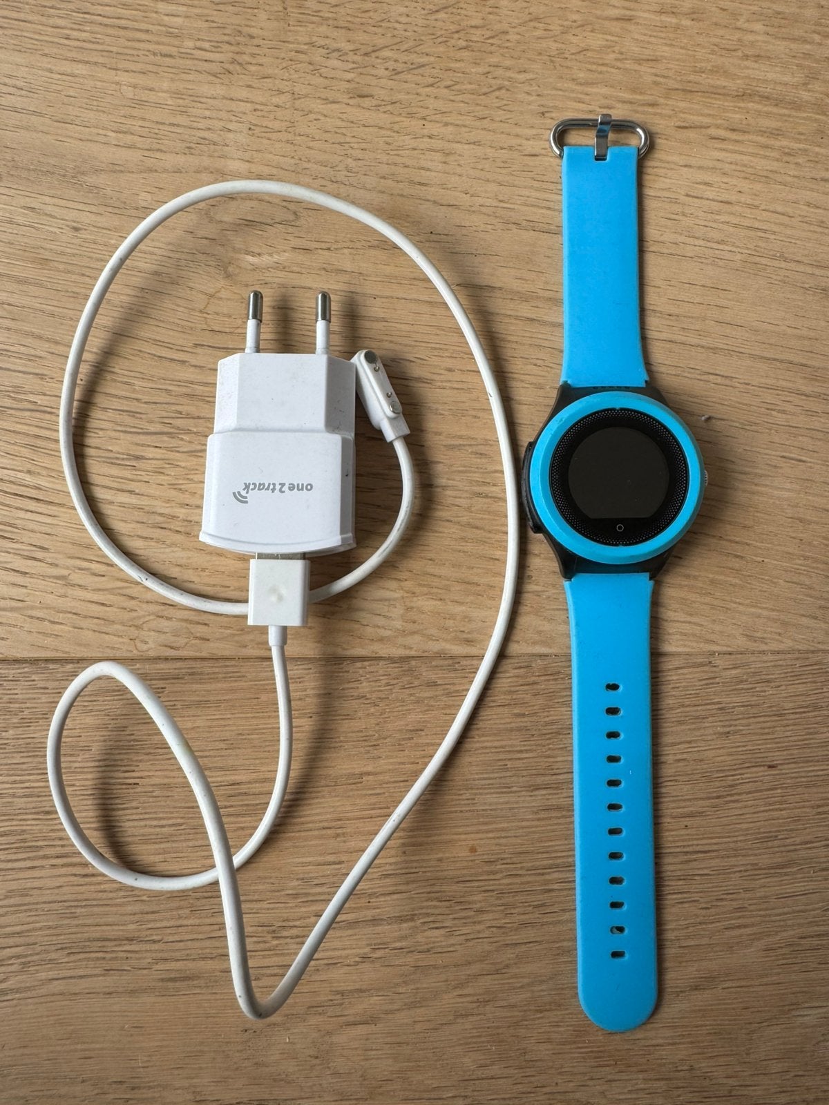 One2track horloge kind blauw one to track, Ophalen of Verzenden, Zo goed als nieuw, Blauw, Jongen of Meisje