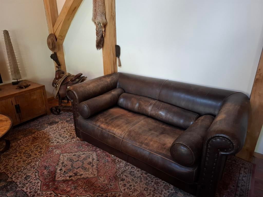 BAXTER Alfred P. 2 zit bank., Huis en Inrichting, Banken | Bankstellen, Ophalen of Verzenden, 75 tot 100 cm