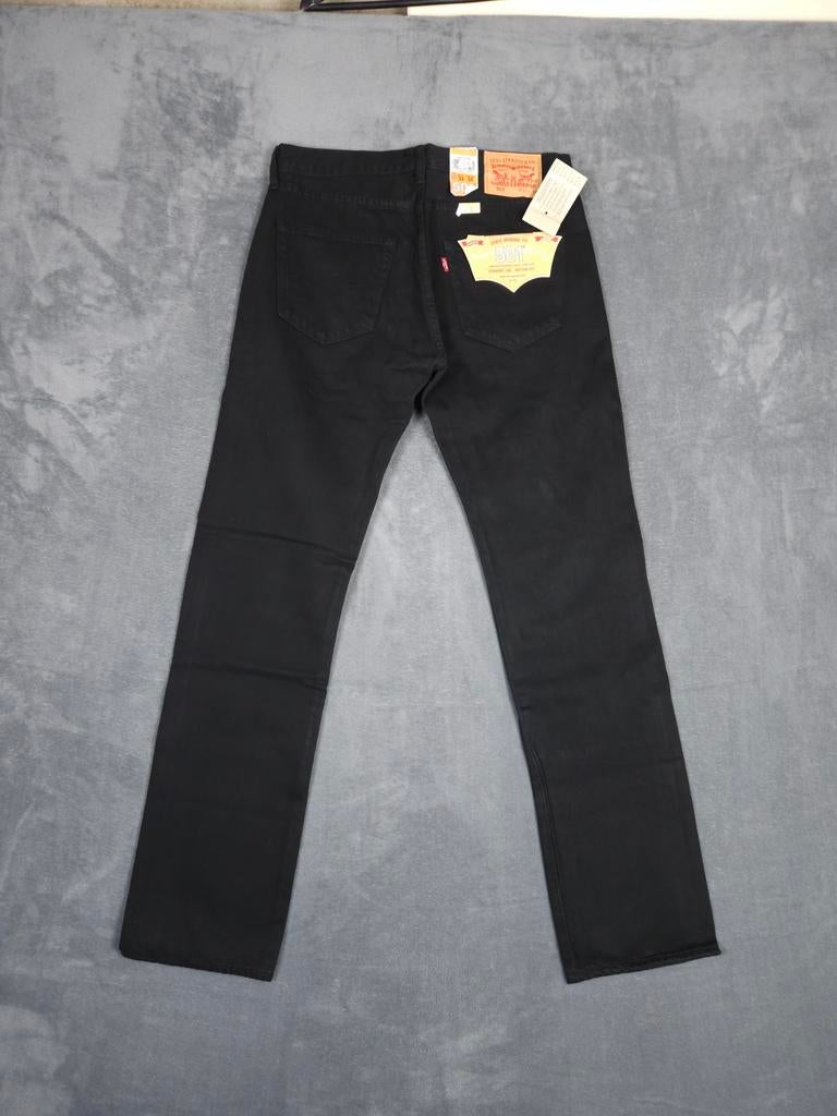 Levis 501 Broek W33 L34 Zwart 100% katoen Straight Jeans ., ., Zwart, Nieuw, Ophalen of Verzenden