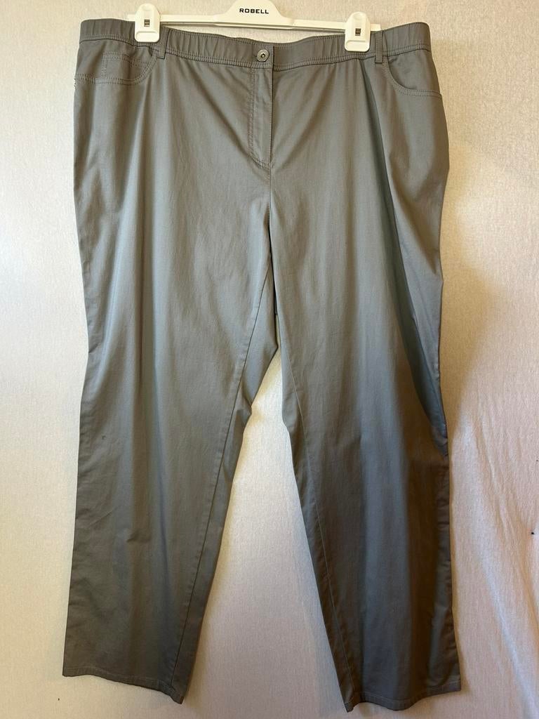 Samoon grijze stretch broek 54, Kleding | Dames, Ophalen of Verzenden, Zo goed als nieuw, Grijs, Broek of Spijkerbroek