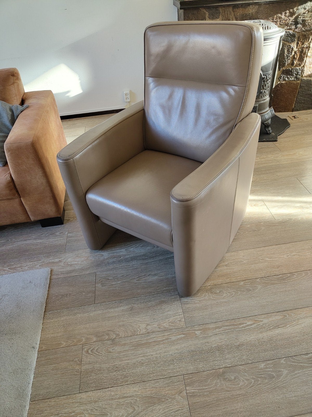 Fauteuil gratis, Ophalen, Gebruikt, 75 tot 100 cm, Leer