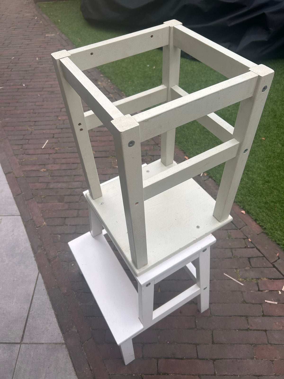 DIY Leertoren (Ikea hack) wit/lichtgroen, Ophalen, Gebruikt, Overige typen