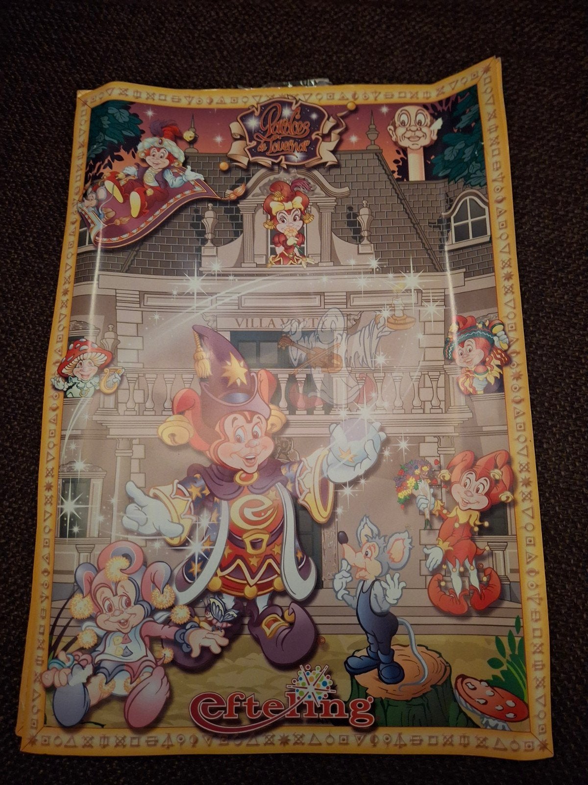 Efteling poster Pardoes 2 stuks, Ophalen of Verzenden, Gebruikt, Overige typen