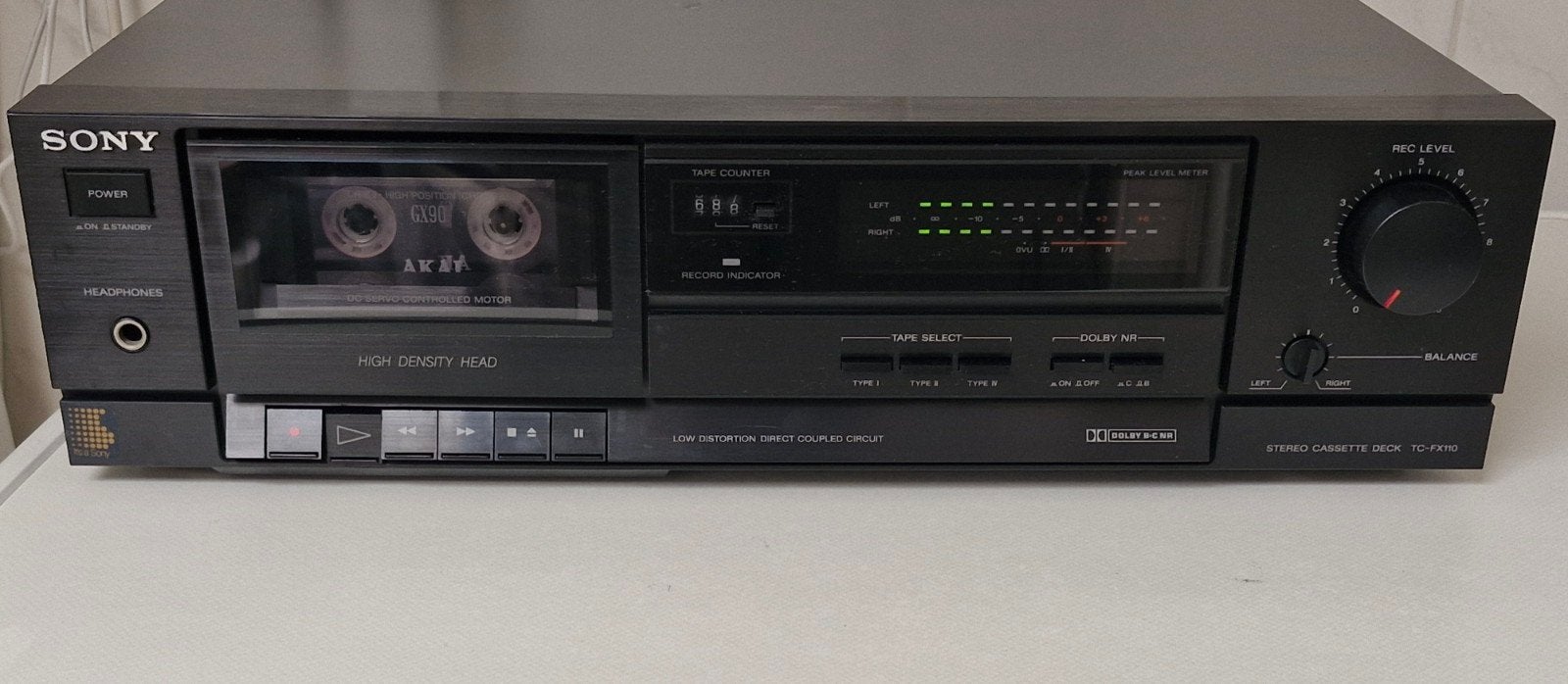 Sony TC-FX110, Audio, Tv en Foto, Cassettedecks, Ophalen of Verzenden, Sony