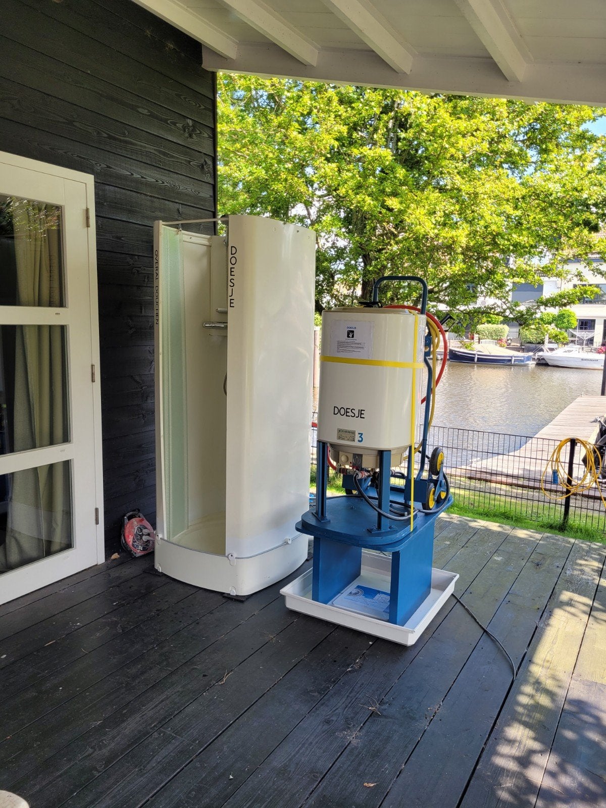 Nooddouche Te koop, Doe-het-zelf en Verbouw, Sanitair, Ophalen, Nieuw, Douche