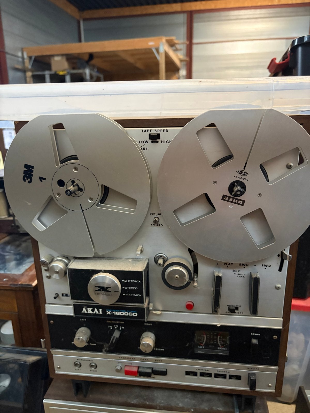 Akai X-1800SD Bandrecorder - Vintage Audio, Ophalen of Verzenden, Bandrecorder, Met banden