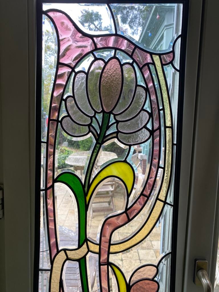 fraai koppel glasramen, Ophalen of Verzenden