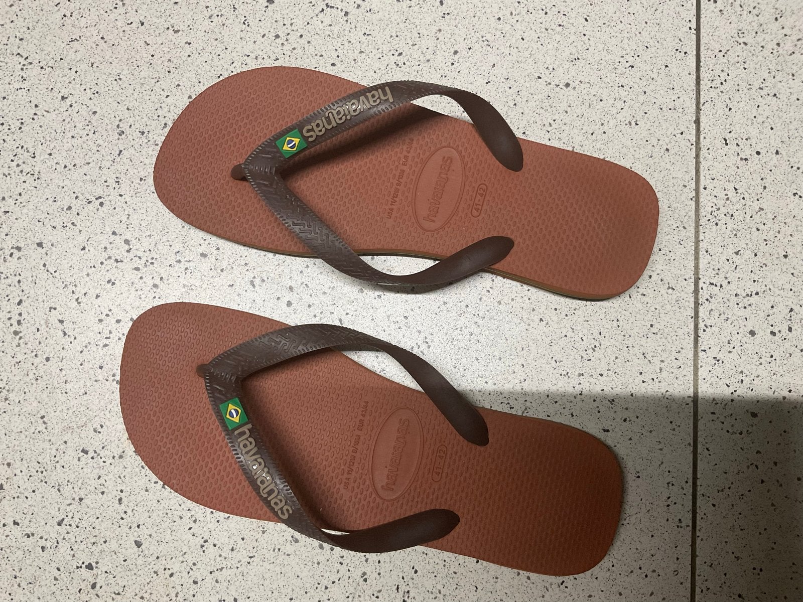 Havaianas slippers bruin maat 43/44 Nieuw, Ophalen, Gedragen, Bruin, Slippers