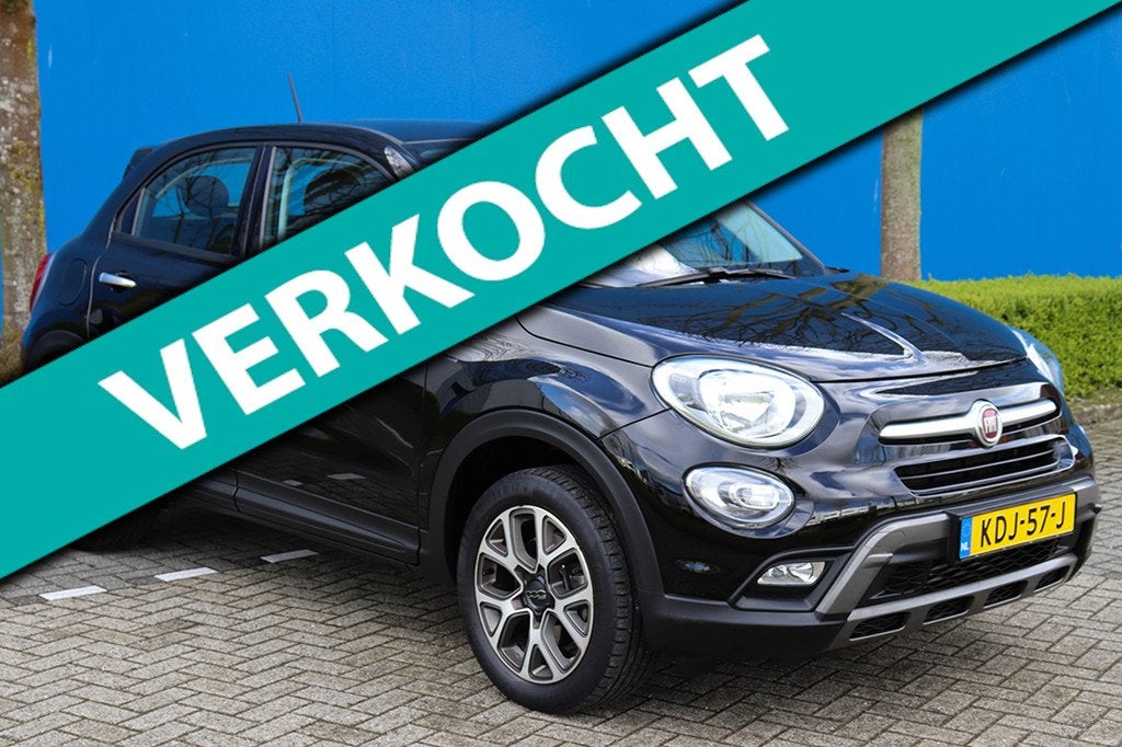 Fiat 500 X Cross 1.4 Turbo MultiAir, Auto's, Fiat, Gebruikt, 4 cilinders, Zwart, 600 kg