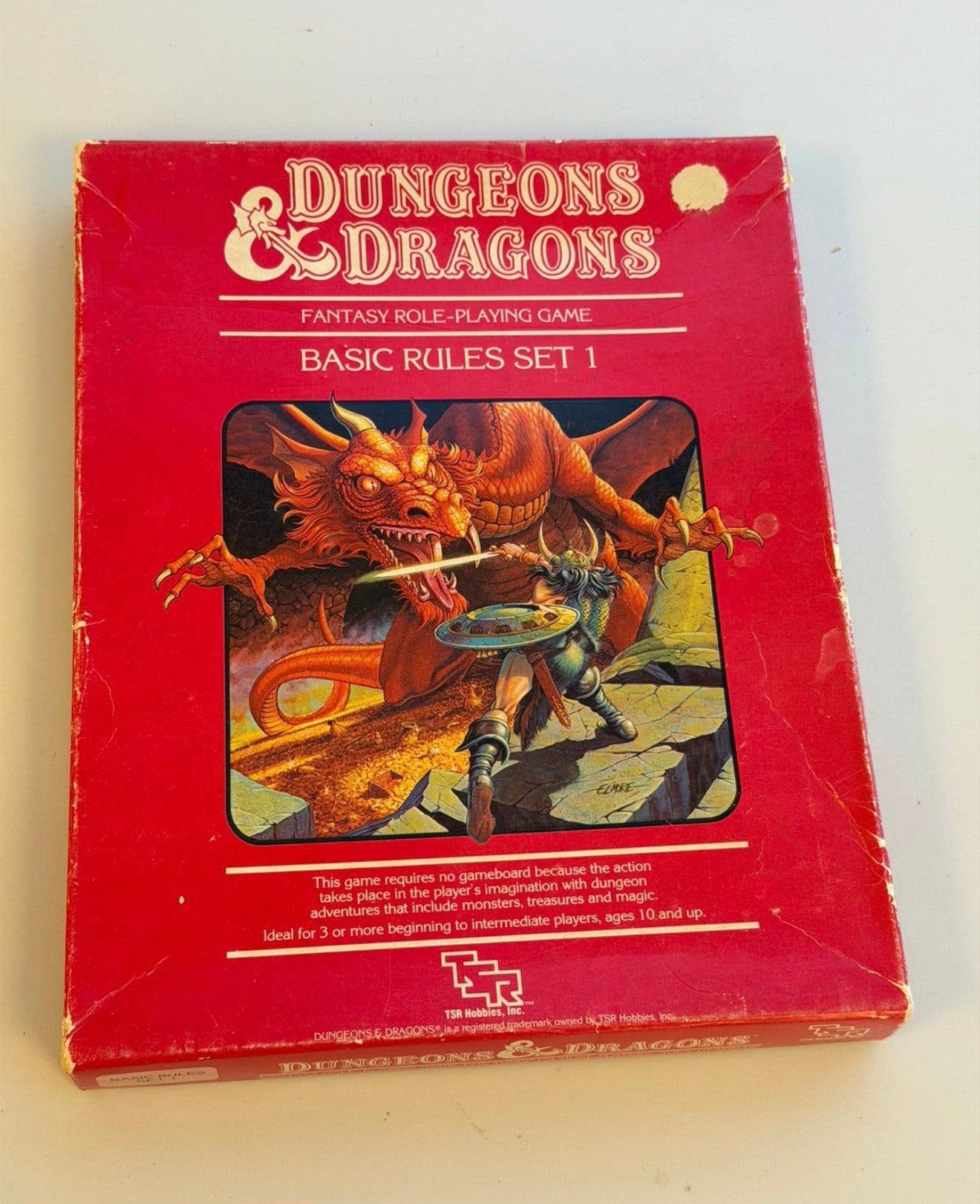 Dungeons & Dragons Basic Set 1 TSR 1011 - 1983 Vintage spel, P, P, P, Ophalen of Verzenden