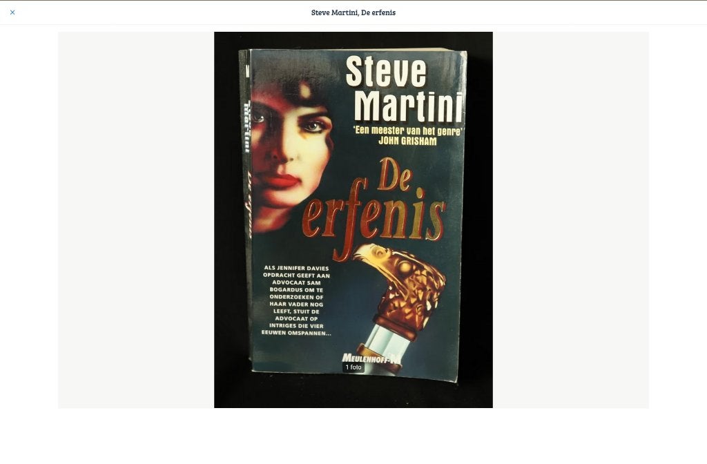 Steve Martini De erfenis, Boeken, Ophalen of Verzenden, Gelezen, Steve Martini