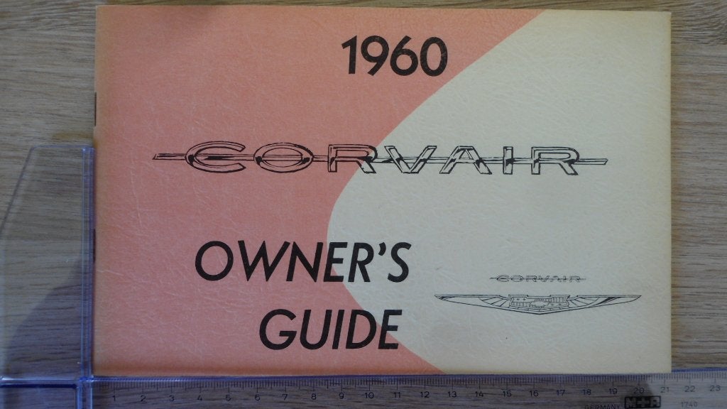 1960 Chevrolet Corvair. First print original Owner's Guide, Ophalen of Verzenden