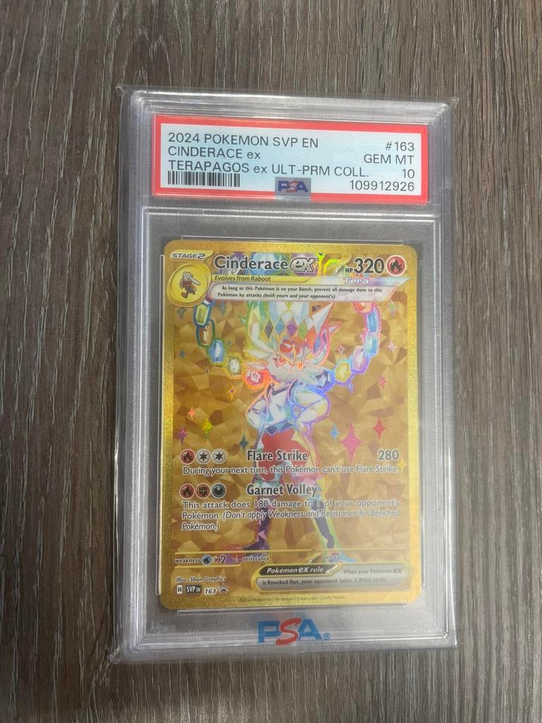 Cinderace Ex #163 PSA 10, Ophalen of Verzenden, Nieuw