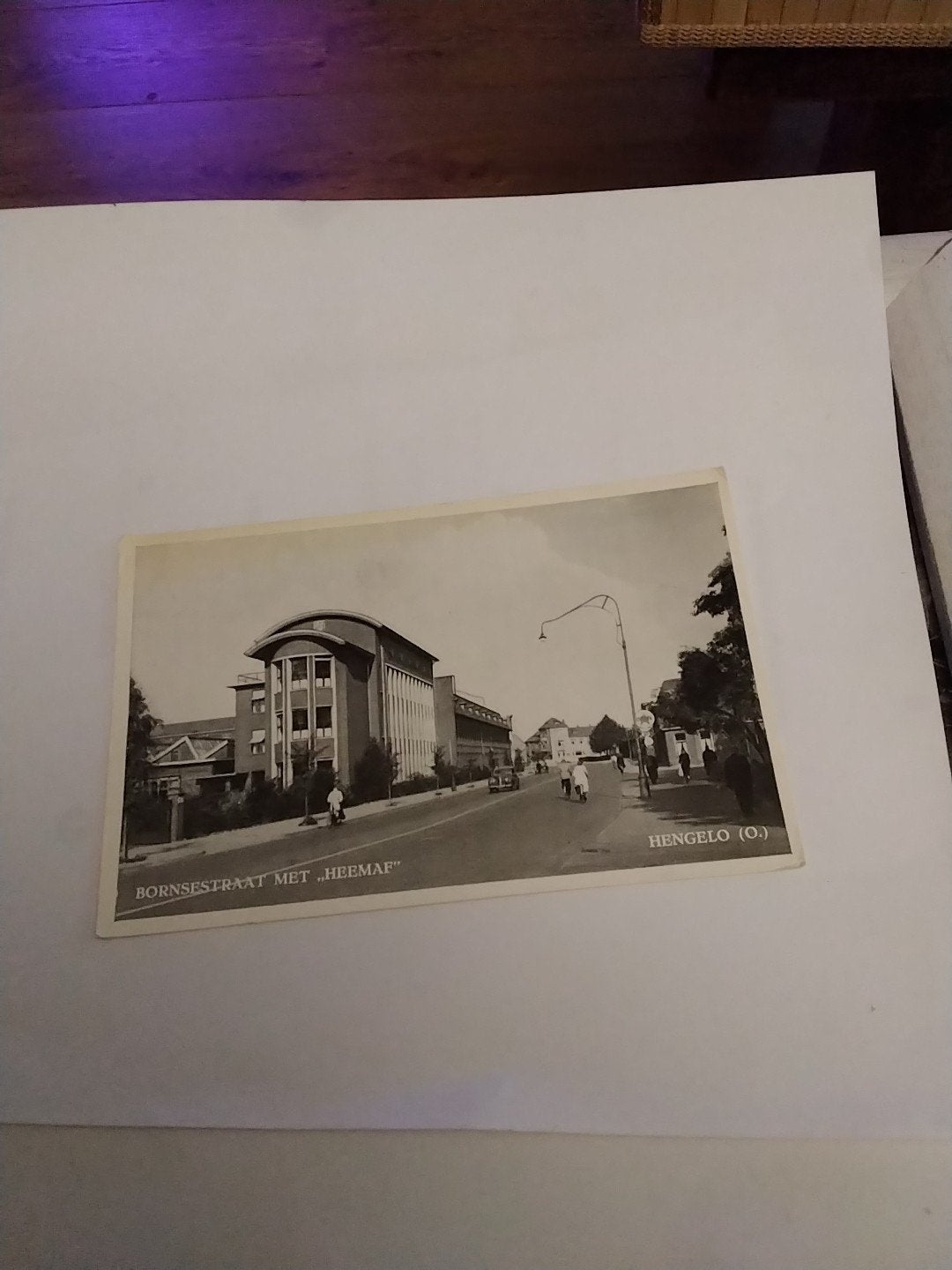 Oude ansichtkaart Bornsestraat met "Heemaf"Hengelo (O.), Verzamelen, Ophalen of Verzenden, 1920 tot 1940, Gelopen, Overijssel
