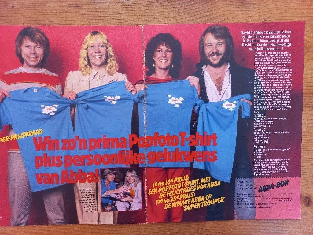 ABBA artikelen begin jaren 80 1,50 euro per stuk, Ophalen of Verzenden, Gebruikt, Boek, Tijdschrift of Artikel